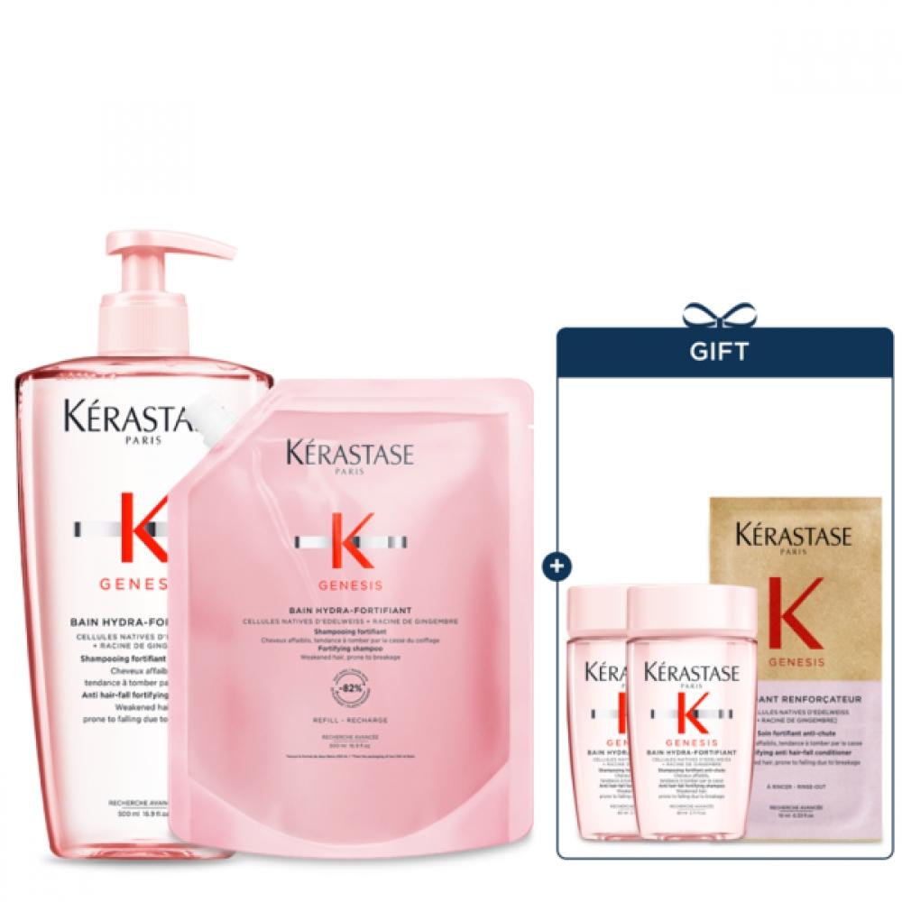 K Rastase Genesis Shampoo 1l 500ml + 500ml Refill For Thin Hair Sprout Care Single option