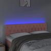 VidaXL Tête de Lit à LED Meuble de Chambre à Coucher Accessoire de Lit Double Tête de Cadre de Lit Intérieur Rose 3122007