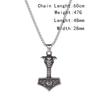 Titanium Steel Non-fading Jewelry Stainless Steel Thor Hammer Men's Necklace Viking Mount Raven Celtic Pendant