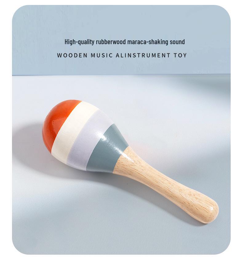 Baby Holz Handrassel & Krippenmobile - Frühpädagogisches Beruhigungsspielzeug