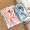 New Korean Version Cute Lamb Cross Knitted Scarf Women's Autumn and Winter Warm Versatile Student Short Scarf