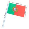 EOODLOVE 14 * 21cm Portugal Handheld Plastic Stick Flag Outdoor Celebration Event Portugal Small Size Flag