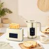 Touch Screen Kettle and Toaster Set - Cream