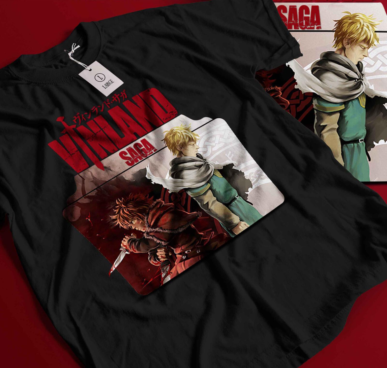 Vinland Saga T-Shirt Mens Womens Tees Top Thorfinn Vinland Askeladd Gift Exclusive Shirt All Size 239 3XL