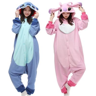 Stitch Kigurumi Combined Kigurumi Kigurumi One Piece Couple Loose School Pink M [CHALAN] Πιτζάμες, Πυτζάμες, Πυτζάμες, Πιτζάμες, Ενήλικες, Χειμώνας, Unisex,