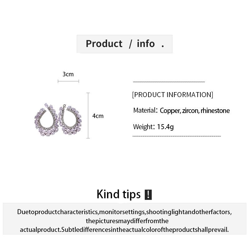 Silver Needle Luxury Zirconia Water Drop Geometric Stud Earrings - Elegant High-end Fashion Accessories