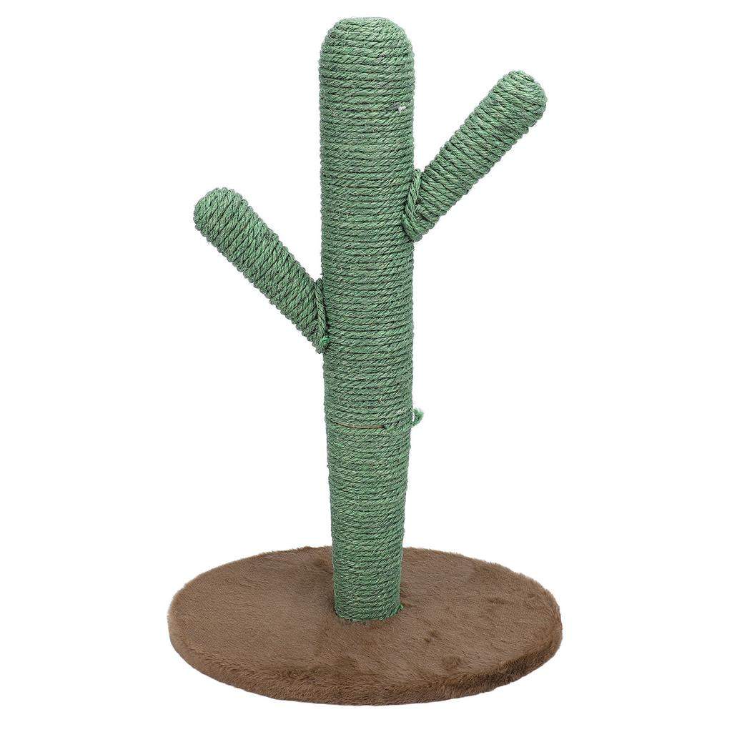 Cat Scratching Post Furniture Protection Stable Base Sisal Pine Wood Cactus Scratcher Tree for