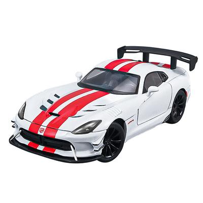 ÚJ 1/24 Dodge Viper SRT Szuperautó Ötvözet Modellautó Játék Fémöntvény Hanggal és Fénnyel Autós Játékok Gyermekeknek Jármű