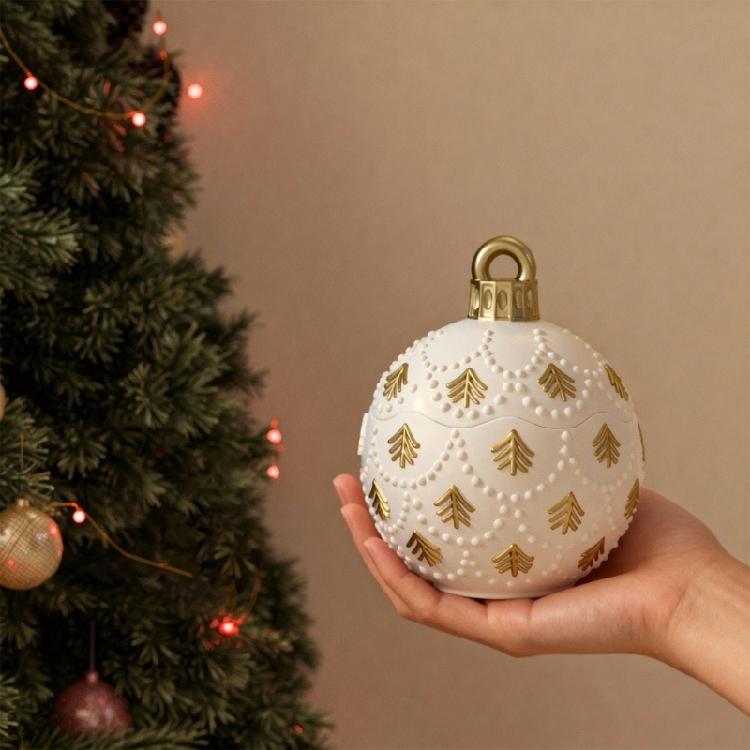 Palline di Natale Pallina Stampini in Silicone per Candele Tazza Portacandele Artigianale Sapone Barattolo Porta Gioielli Realizzazione e Regali di Festa