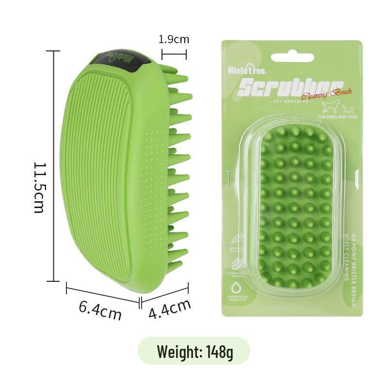 Pet Bath & Massage Brush for Grooming Dogs and Cats
