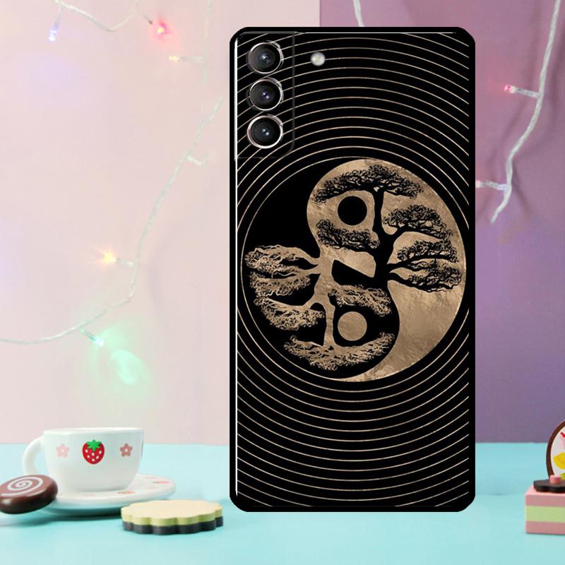 Tree of Life Yin Yang Phone Case For Samsung Galaxy S25 Ultra S20 S21 S22 S23 Plus S9 S10 S25 FE S24 Ultra Cover