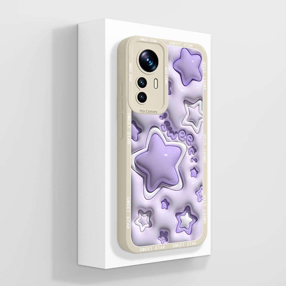 For Xiamoi 12T Pro Phone Case Elegant-Butterfly Soft Liquid Silicone Camera Protection Back Cover For Mi 12T 12 T 12TPro Funda