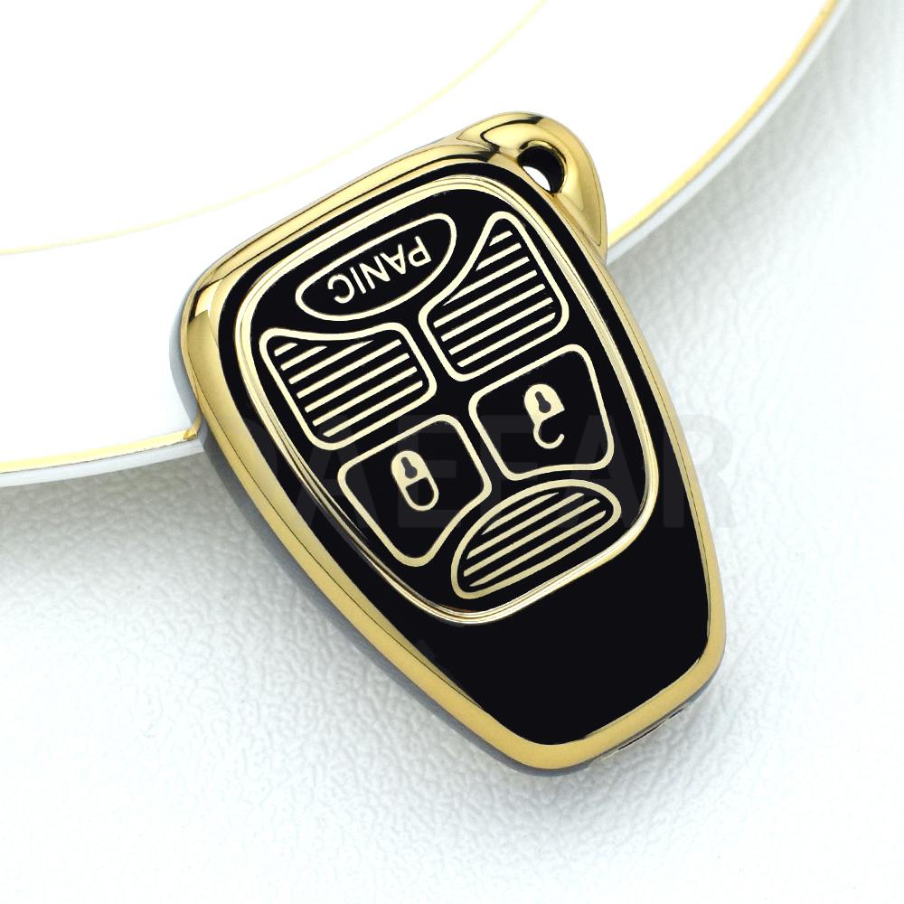 3 Buttons Key Case Cover For Chrysler Voyager Pacifica 300C Pt Cruiser Dodge Caliber Avenger Jeep Grand Cherokee Compass Patriot