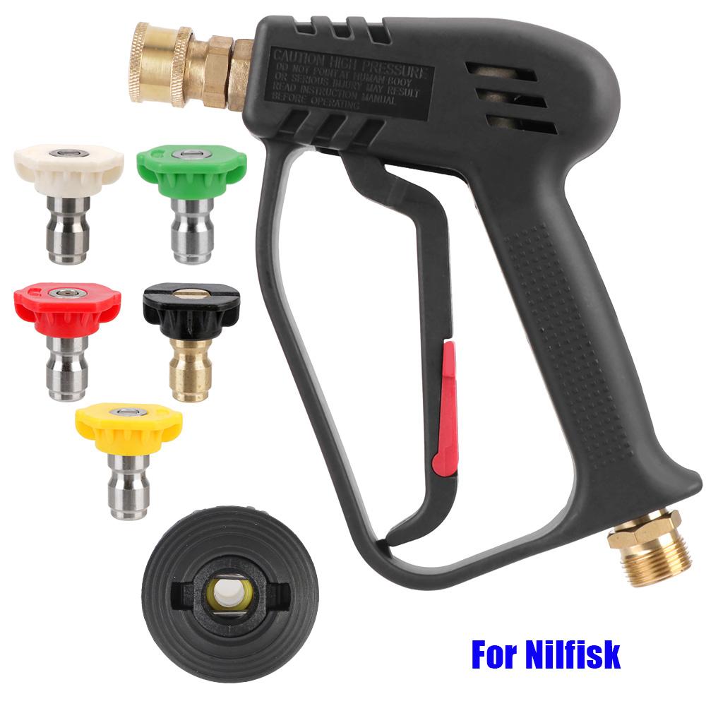 High Pressure Color Nozzle Kit with 5 Quick Connect Cleaning Water Gun for Car Cleaning 4000PSI For Karcher/Nilfisk