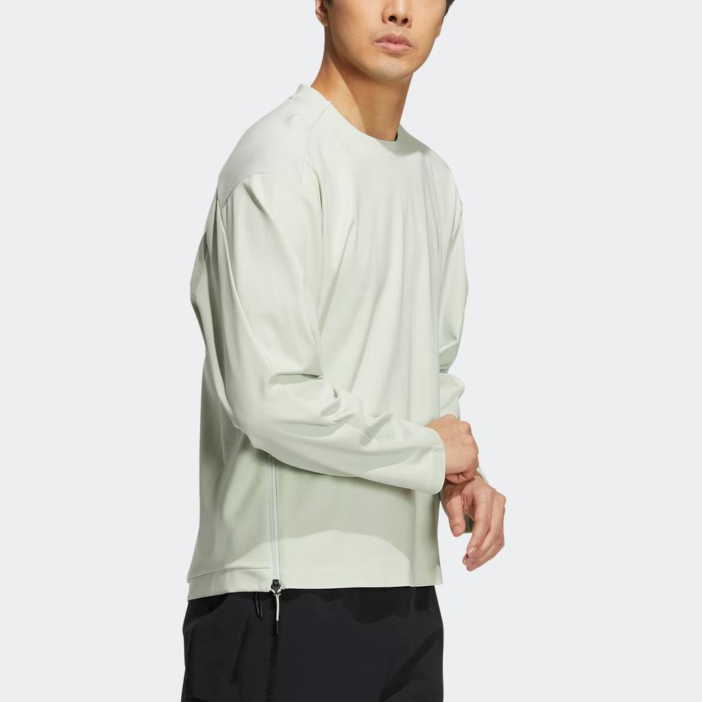 Adidas Sweatshirts Men's Green Crew Neck Moderate Regular HM2943