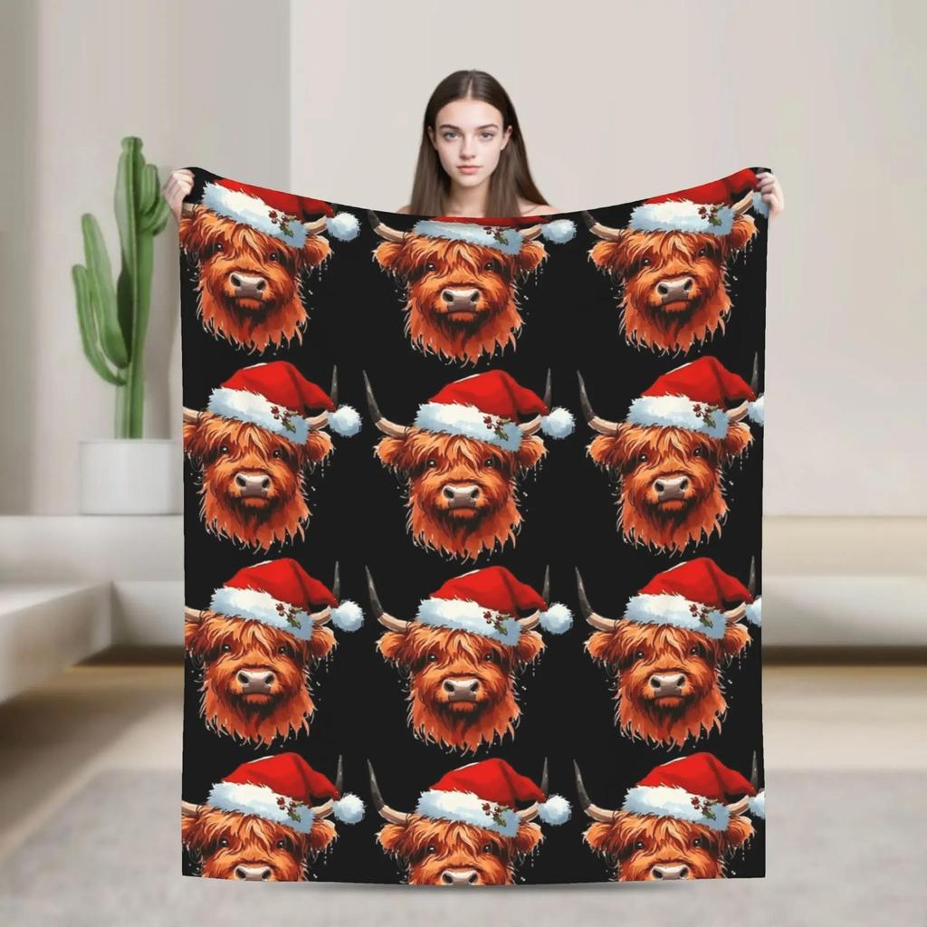 Christmas Fun Dinosaurs Super Warm Plush Throw Blanket for Kids Soft Flannel Sofa Bedspread Couch Chair Cover Trendy Home Decor