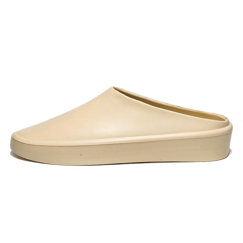 Papuci de casă respirabili pentru bărbați, șlapi, pantofi de plajă pentru bărbați, vară, modă nouă, cool, exterior, jumătate de papuci pentru bărbați, papuci ușori și confortabili