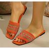 New Designer Casual Flat Shoes Women Elegant Slip on Walking Slippers Lightweight Comfortable Shoes Slides Sandals