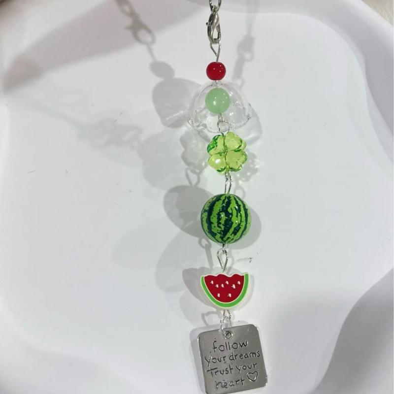 Y2K Handbag Charm Beaded Wind Chime Keychain Pendant Kawaii Bag Ornament Accessories For Girls Women