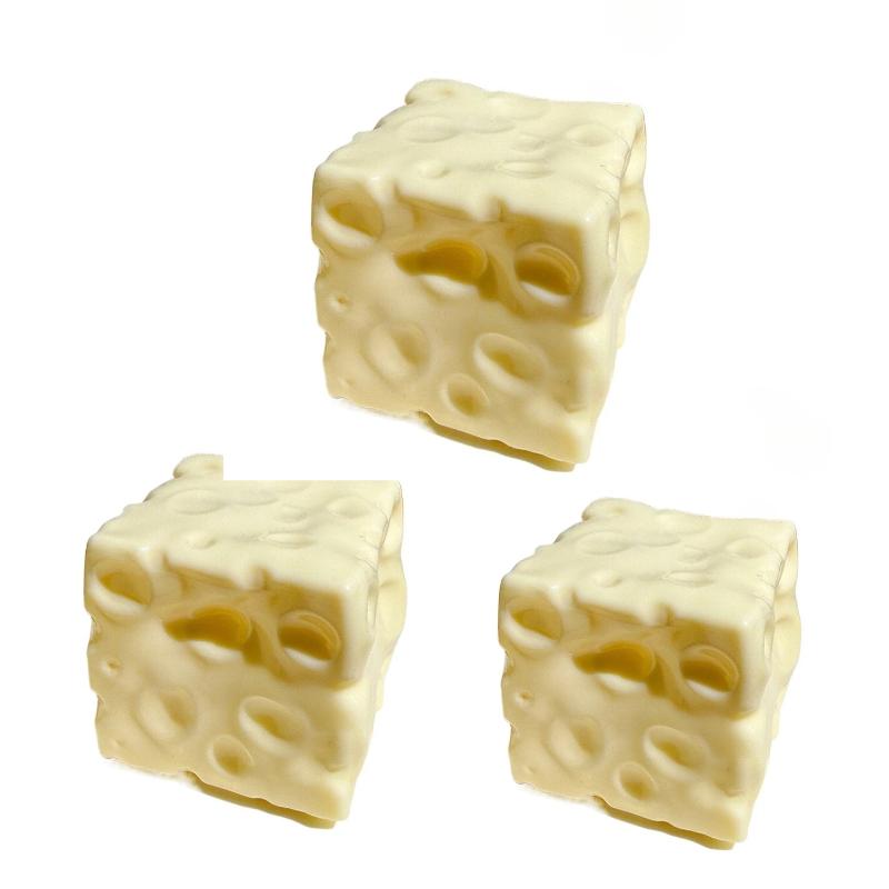 Giocattolo Squishy Formaggio Quadrato Simulato da 6 cm, Giocattolo da Spremere a Recupero Lento per Alleviare lo Stress, Squishy Piccolo per Bambini, Astuccio Bradipo Kawaii