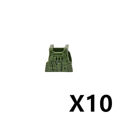 Military Soldiers Fighter Tactical Vest Accessories Building Block Rebound Clothes Armor Bricks Gift Toys For Children J083
