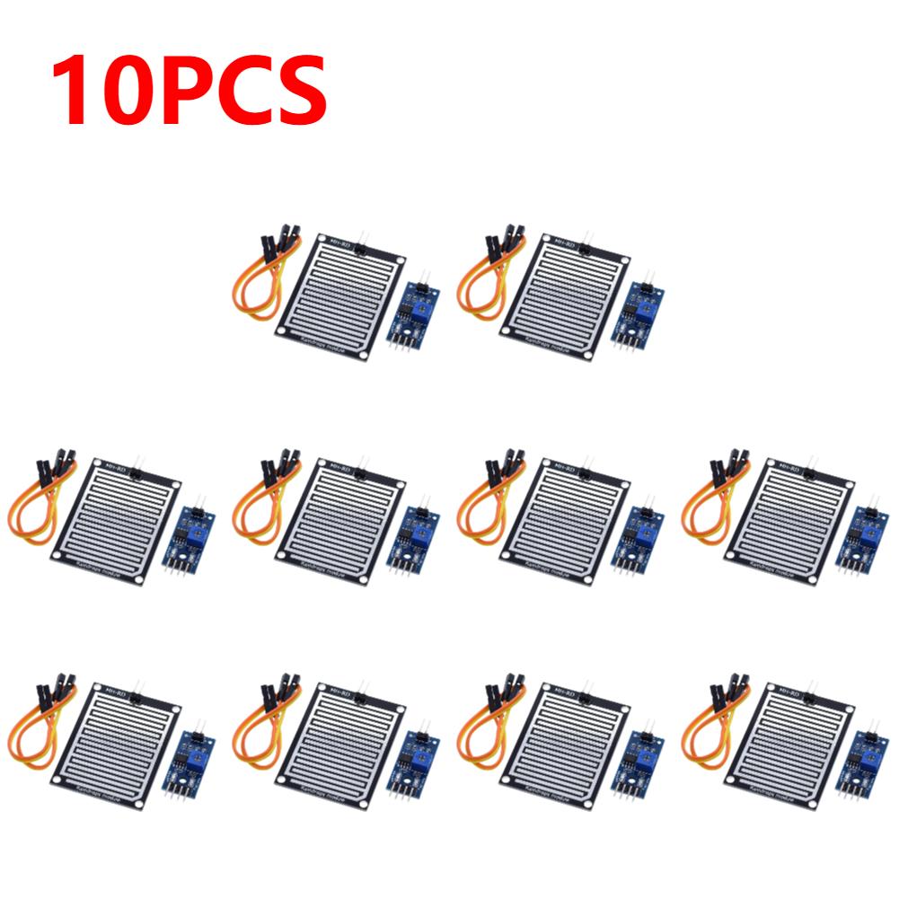 Rain Drops Detection Moisture Monitor Sensor 3.3V-5V Monitor Weather Sensor Relay Board High Sensitivity for Arduino Robot Kit