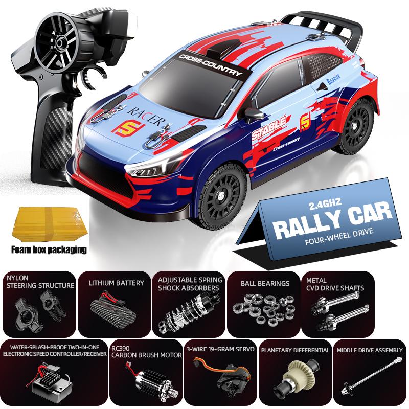 

C8828 2.4G Full Scale Carbon Brush High-speed Racing Car For All Terrain Driving 4WD Racing Shock Absorbing RC Toy Gift