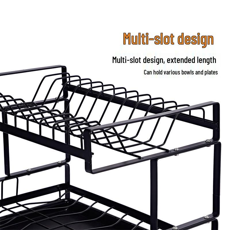 YouShu Bronze Foldable No-Drill Dish Drying Rack