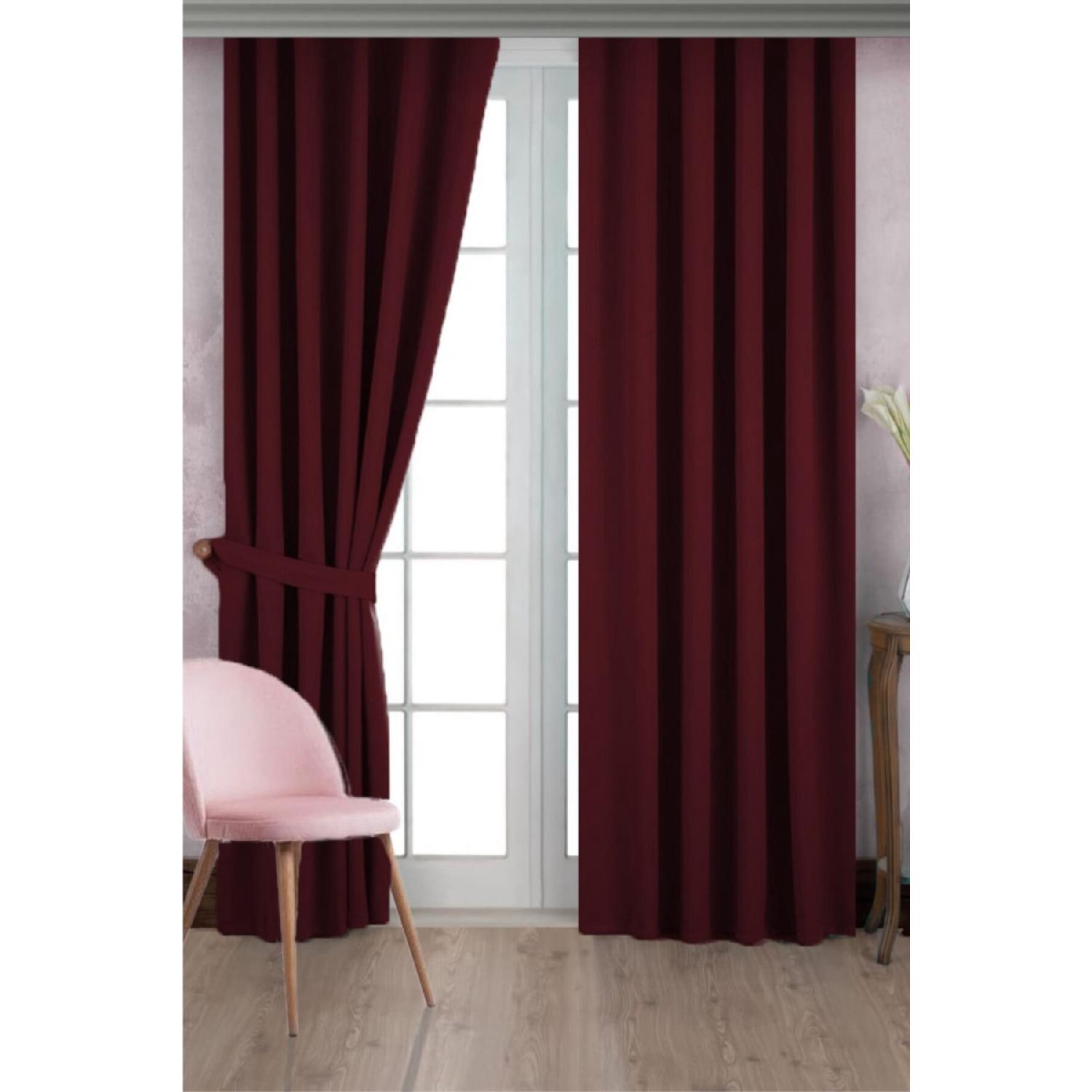 

Issa Blackout Darma Thermal Bordeaux Fund Curtain Single Wing 100 x 250 алабама багровый