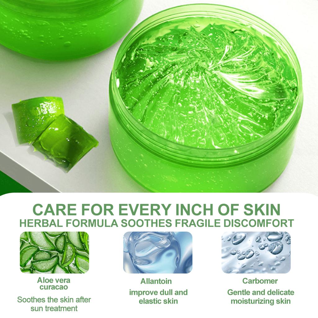 1pc/2pcs Mint Aloe Vera Soothing Gel, Contains 99% Mint Extract, Repairs Sunburned Skin, Moisturizes
