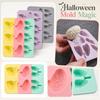 Siliconen Mal Set Hersenen Hart Longen Anatomische Vorm 6 Holtes voor Taart Zeep Chocolade Bakvormen Halloween Thema