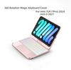 Magic Keyboard Hülle für iPad Mini 7(A17 Pro) 6 8,3 Zoll A2995 A2996 A2567 A2568 A2569 360° drehbare Magic Keyboard Hülle