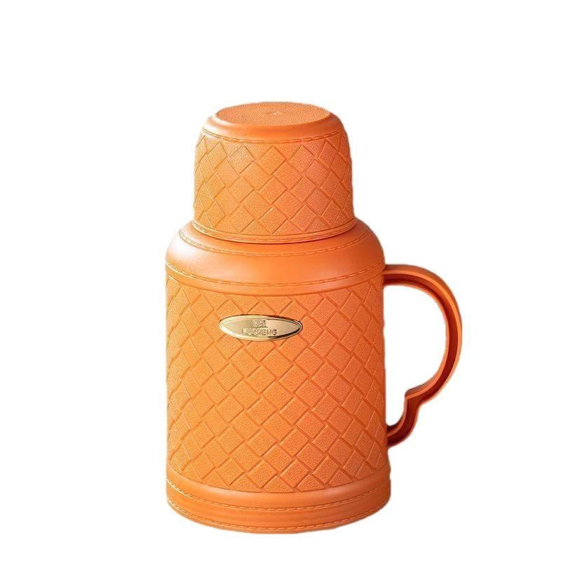 

Large Capacity Portable Thermos Flask with Glass Liner - Ideal for Students and Moms Breakage Included