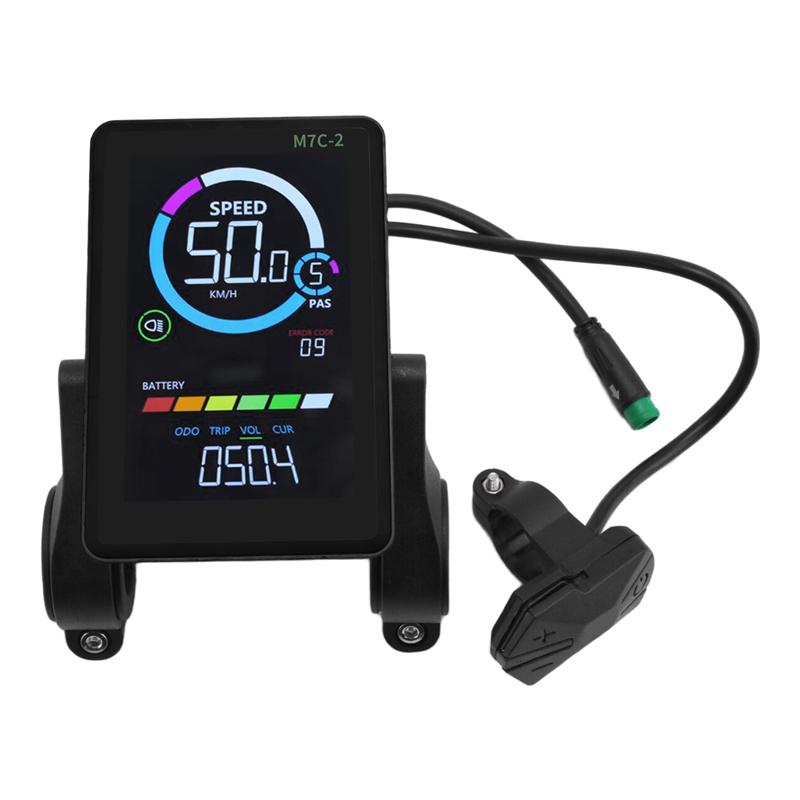 A96I-M7C-2 Afișaj LCD pentru Bicicletă Electrică Contor 24V 36V 48V 60V Panou LCD Scuter Electric Cu USB UART Pentru Bicicletă Electrică de Munte 5PIN Par