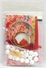 Panami Chirimen Craft Hinamatsuri Lucky Umbrella Hanging Kit, (Doll Festival), Doll, Red, HM-12