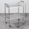 Kujucun Stainless Steel Mobile Utility Medical Cart