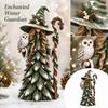 Schneemann Weihnachtsfiguren Set von 3 Wald-Thema Winterurlaub Kamindekoration