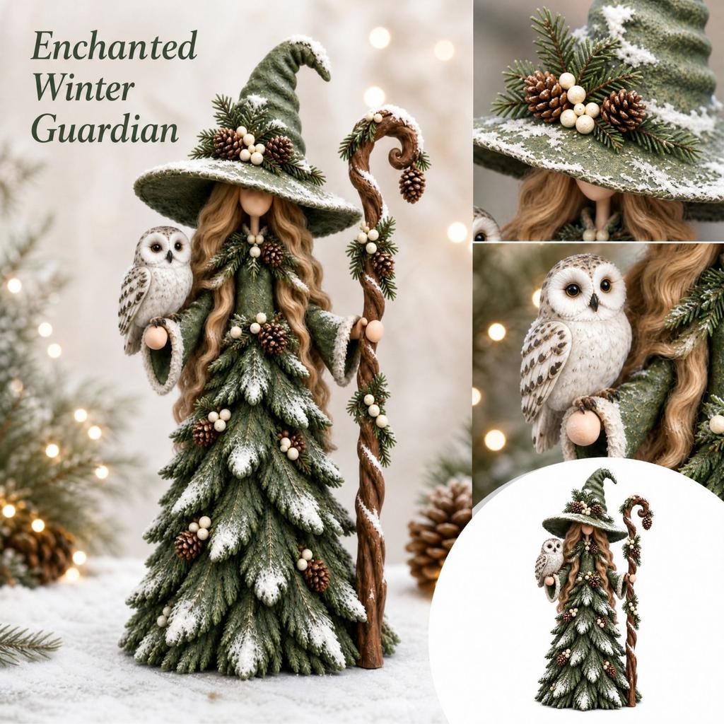 Schneemann Weihnachtsfiguren Set von 3 Wald-Thema Winterurlaub Kamindekoration