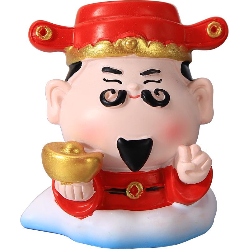 Happy Cartoon Immortal Healing Desk Ornaments - Stress Relief & Birthday Gift