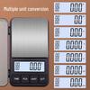 Coffee Scale Mini Precision Balance, 2kg Pocket Scale with 0.01g Accuracy, Jewelry and Carat Gold Scale for Medicinal Materials