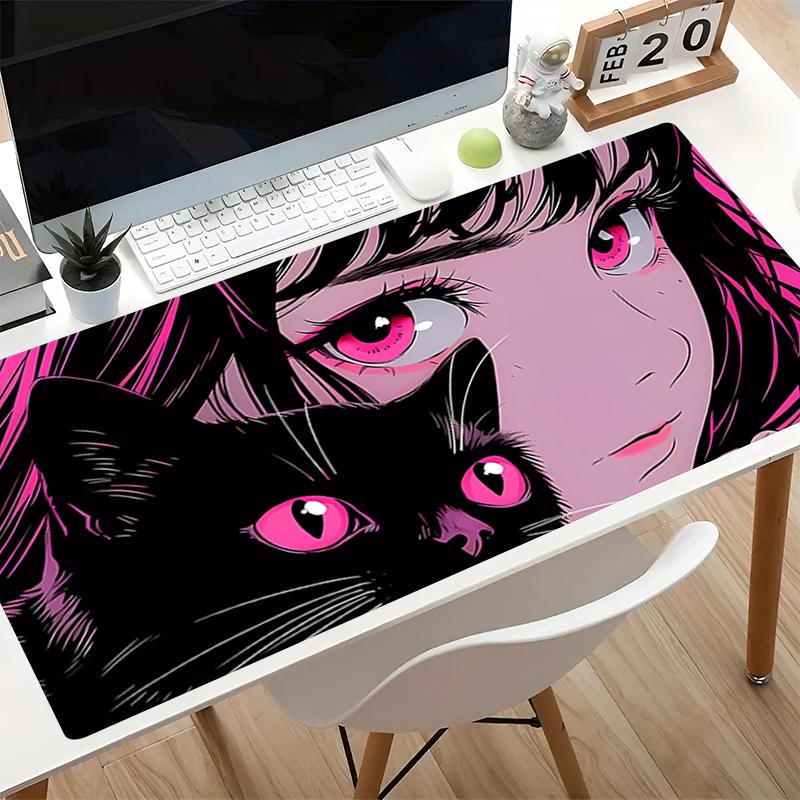 Hot Anime Mouse pad Office Computer Desk Mat kawaii Large Keyboard Pad Foldable Portable Anti Skid Gaming MousePad For Best Gift