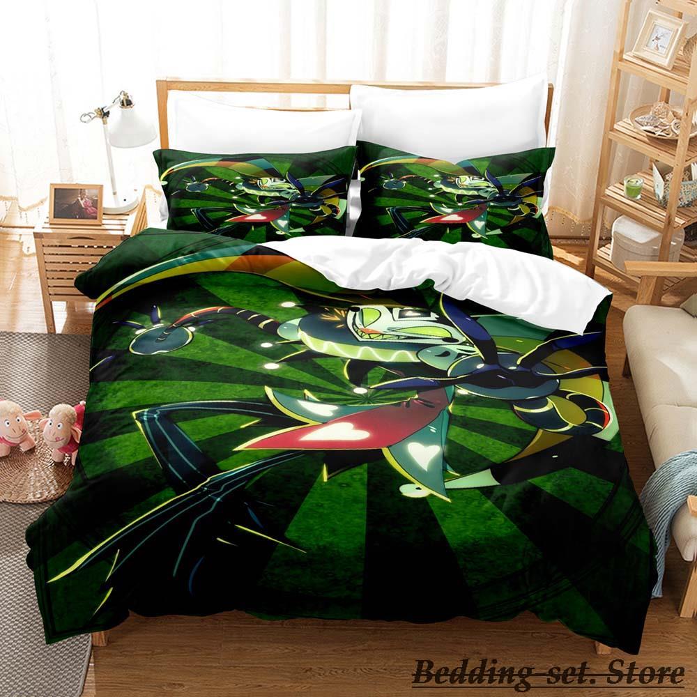 Fizzarolli Boss Sängkläder Enkel Tvilling Full Queen King Size Sängkläder Vuxen Barn Sovrum Påslakan Set Anime Parure De Lit Säng