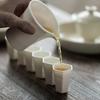 30ml Kleine Kapazität Talg Jade Weißes Porzellan Sechseckig Kung Fu Teetasse Persönliche Meistertasse Geschmack Wein Teetasse Teegeschirr Zubehör