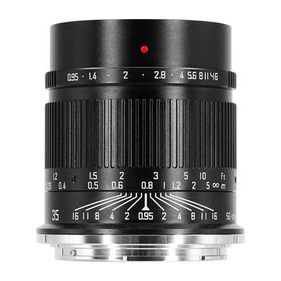 35mm Kompatibles Z-Mount Festbrennweiten-Standardobjektiv mit großer Blende MF Porträt Video Schwarz SG-image F0.95 APS-C (Manueller Fokus) (2 Jahre Garantie)