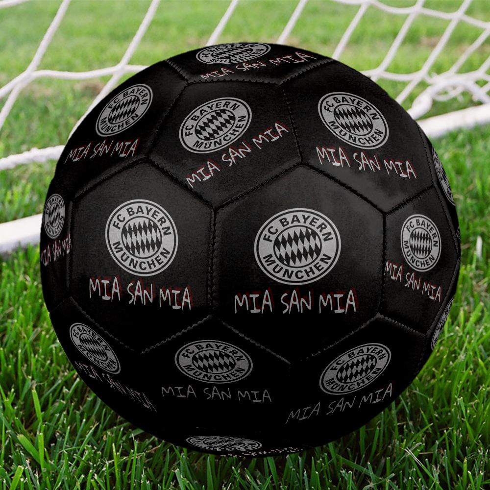 1pc Bayern Munich Crest Size 5 Soccer Ball PVC Football Sports Matches Training Outdoor Games Beach Elastic Balls 07c16