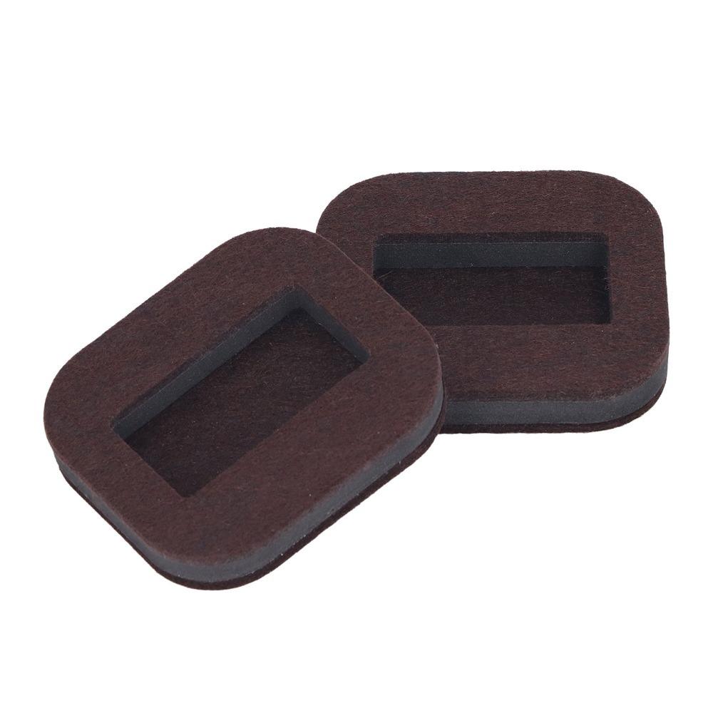 

12PCS Beige/Brown Felt Caster Cups Non-Slip Mat Hardwood Floor Protectors for Hardwood Floors
