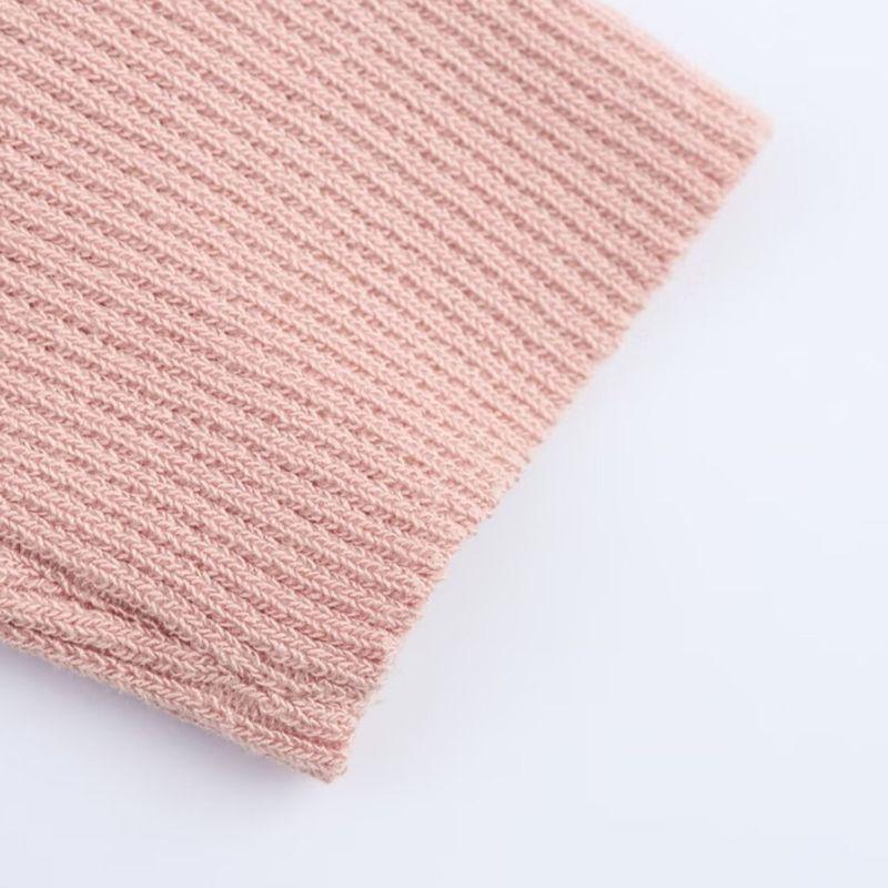 Kaslead New Women clothes Western Style Fashion Simple Solid Color Vertical Stripe Knitted Short sleeve Top