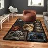 Canine Legacy Portraits Pattern Rug Floor Mat for Living Room or Bedroom Soft and Comfortable Carpet a Gift for Birthday and Holiday.