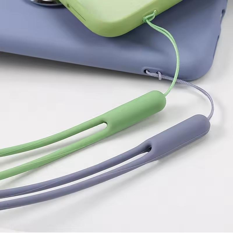 Multicolor Soft Silicone Wrist Lanyard Mobile Phone Chain Straps Keychain 19cm Cute Strap Mobile Phone Waterproof Wallet Rope