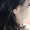 Modernlike 14k Gold-filled Silver Flow Cast One-touch Earrings
